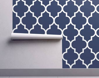 Blue Wallpaper Etsy