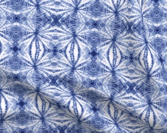 Geometric Shibori Round Tablecloth Indigo Shibori by sewindigo Diamonds Cotton Sateen Circle Tablecloth by Spoonflower