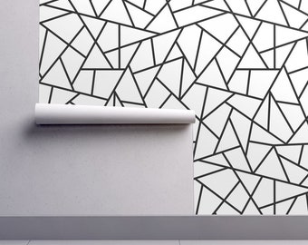 geometric wallpaper etsy