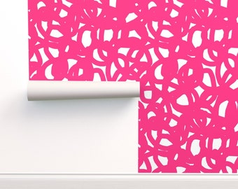 Hot Pink Wallpaper Etsy