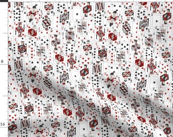 Diamonds Hearts Full Deck 2012 Retired Alexander Henry Licensed Cotton Fabric RMNT 12 x 44 Clubs and Spades Fabric Deck of Cards