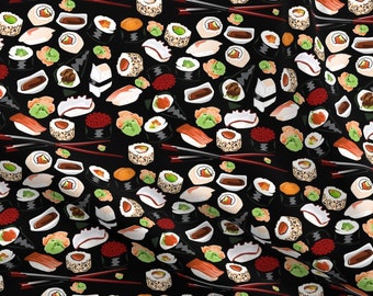 NORTHCOTT /"SUSHI/" FOOD FISH CHOPSTICKS FABRICS SELECTION