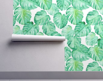 Leaf wallpaper | Etsy