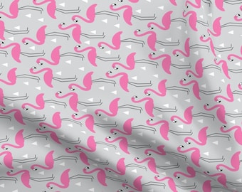 Flamingo Pineapple Summer Design Fabric Lycra Spandex Polyester Voile Chiffon