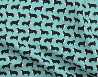 White Bernese Mountain Dog Print Hemp Leaf Capris Leggings