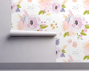 Floral wallpaper | Etsy