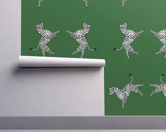 zebra wallpaper etsy