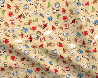 Cotton Canada Provincial Flags Canadian Classics Cotton Fabric Print BTY D476.34