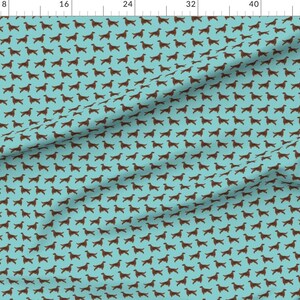 Blue Irish Setter Fabric - Irish Setter Dog Breed Fabric Pattern Simple By Petfriendly - Pet Cotton Fabric By The Yard With Spoonflower image 2