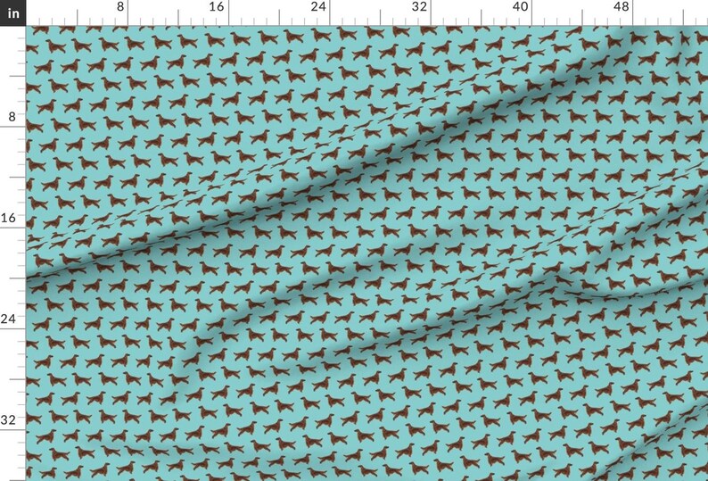 Blue Irish Setter Fabric - Irish Setter Dog Breed Fabric Pattern Simple By Petfriendly - Pet Cotton Fabric By The Yard With Spoonflower image 2