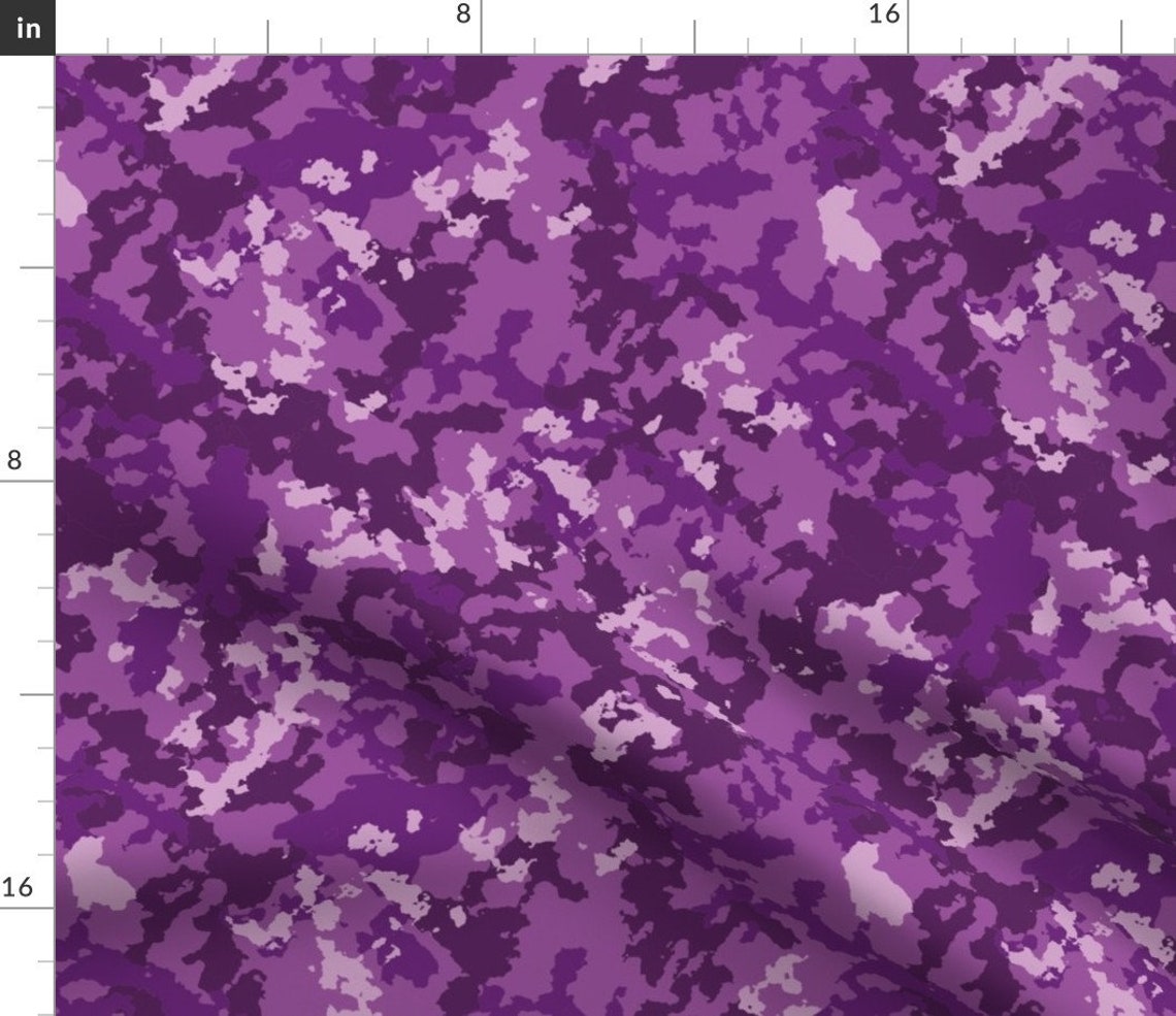 Purple Camouflage Fabric Camouflage Camping Lilac Pattern By Etsy