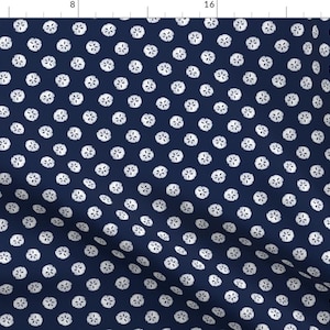 Indigo Sand Dollar Fabric - Sandollars Indigo By Jillbyers - Summer Beach Sand Dollar Cotton Fabric By The Yard With Spoonflower