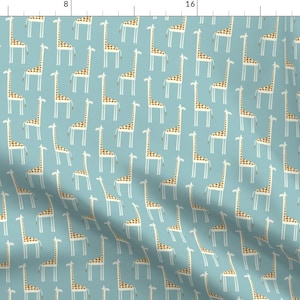 Giraffe Fabric - Cute Giraffes By Littlearrowdesign - Giraffe Safari Animal Baby Nursery Decor Cotton Fabric By The Yard With Spoonflower