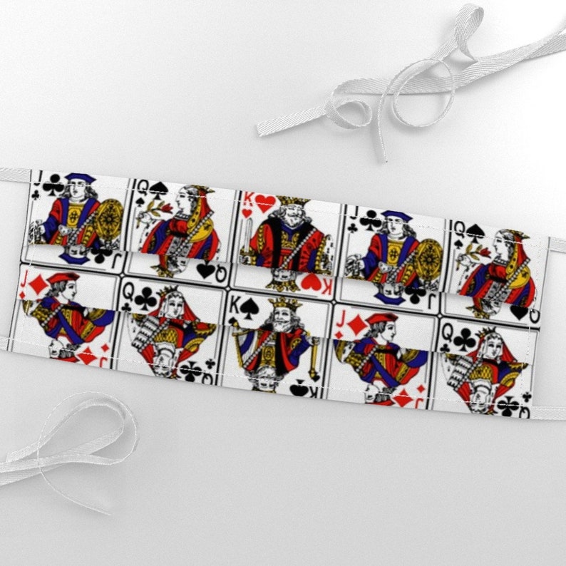 Playing Cards Fabric Royals by Thin Line Textiles Playing Etsy