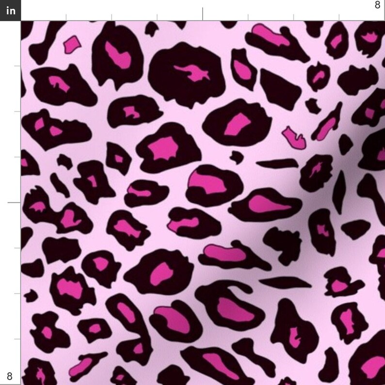 Pink Leopard Print Fabric Pink Leopard Print Pattern by - Etsy Australia