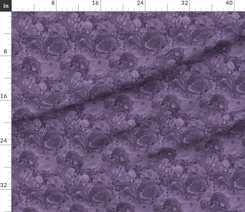 Purpe Marble Gemstone Fabric Amethyst by Ravynka Gemstone Etsy