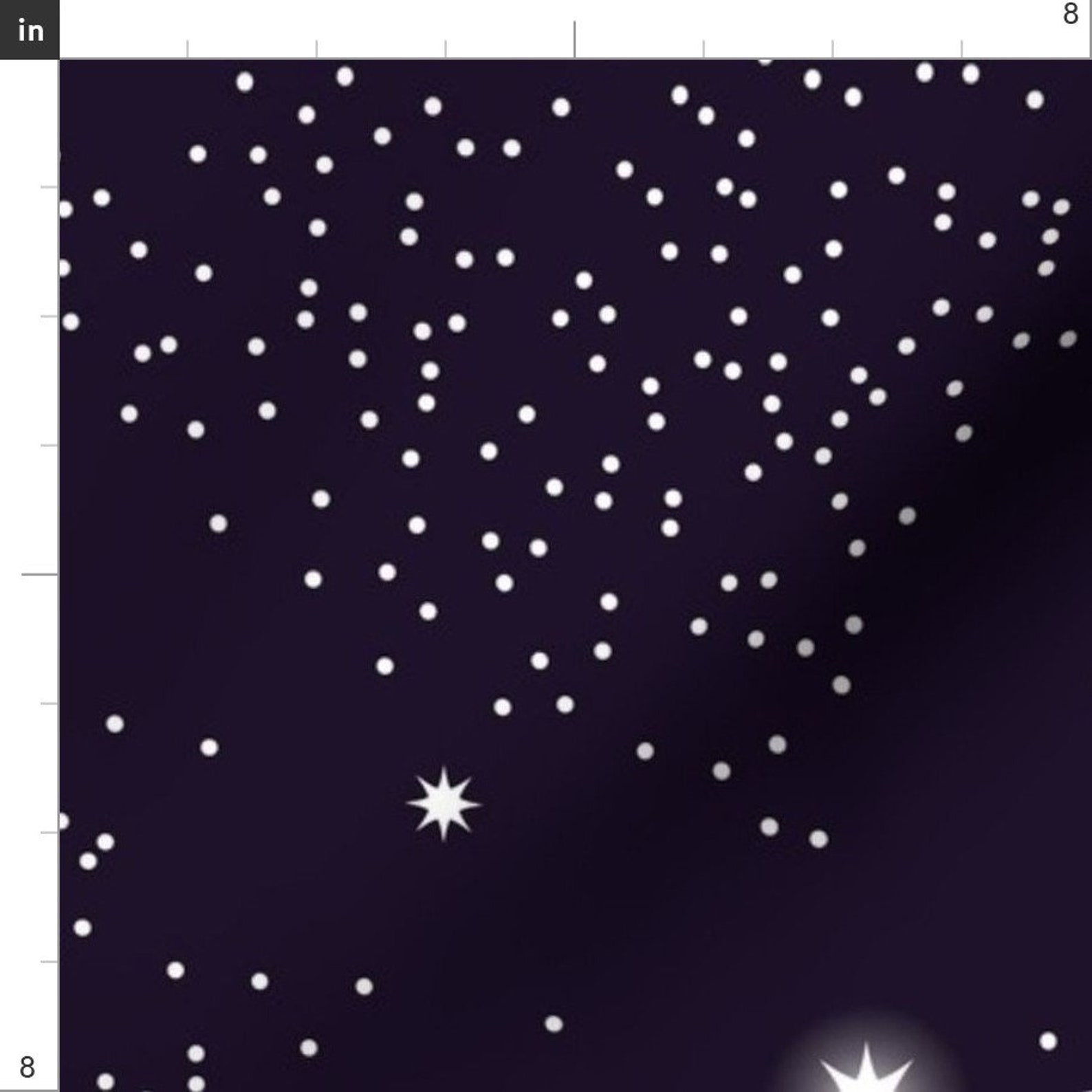 Purple Celestial Fabric Universe Galaxy Pattern 5 by Etsy