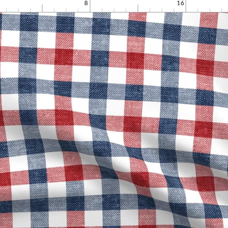 Red White Blue Fabric - Etsy