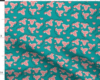 Obstetrical Nurse Fabric - Ob Nurse Cervix By Hot4tees Bg@Yahoo Com - Obstetrical Nurse Cervix Cotton Fabric By The Yard With Spoonflower