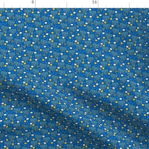 Jewish Menorah Fabric - Menorahs Hanukkah By Khaus - Jewish Winter Holiday Chanukah Star of David Cotton Fabric By The Yard With Spoonflower