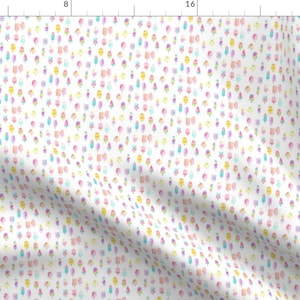 Ice Pop Fabric - All Of The Ice Pops Mini By Erinanne Tiny Cute Summer Ice Lolly Mini Treat - Cotton Fabric By The Yard With Spoonflower
