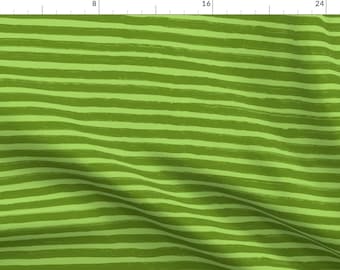 Green Stripes Fabric - Avocado Stripes by guerrillathreads - Avocado Green Bright Minimal Lime Green Fabric by the Yard by Spoonflower