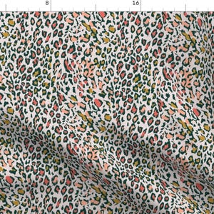 Multicolored Rainbow Leopard Fabric - Colourful Leopard Pinkgold By Petras Patterns - Leopard Cotton Fabric By The Yard With Spoonflower