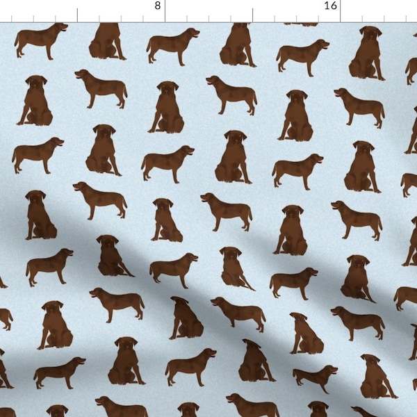 Lab Dogs Fabric - Labrador Retriever Chocolate Lab Pet Quilt B Quilt Coordinates Dog Fabric By Petfriendly - Lab Fabric With Spoonflower