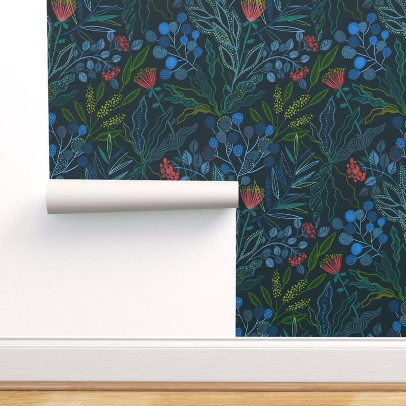 Australian Floral Wallpaper Botanical Australian Flora | Etsy