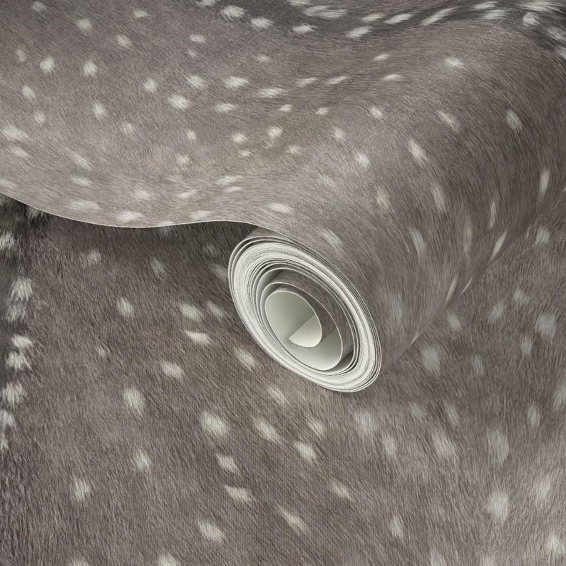 Deer Wallpaper - Deer Hide by Willowlanetextiles - Antelope Axis ...