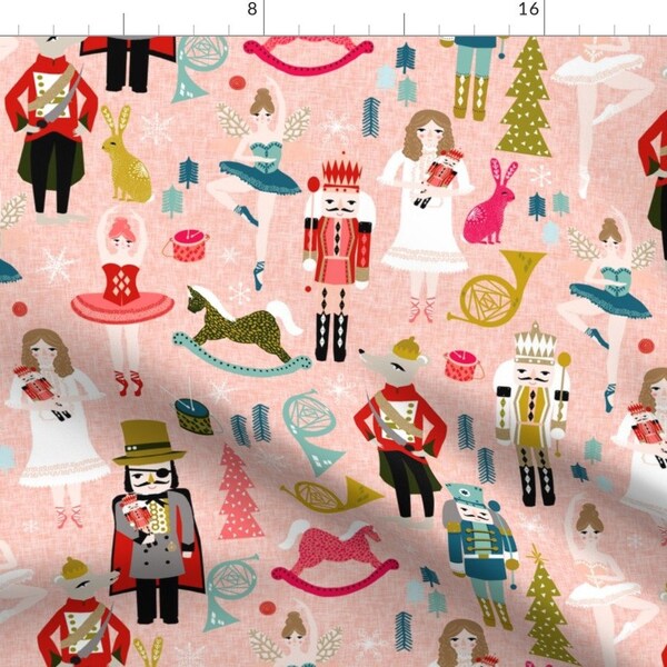 Nutcracker Fabric by the Yard Etsy