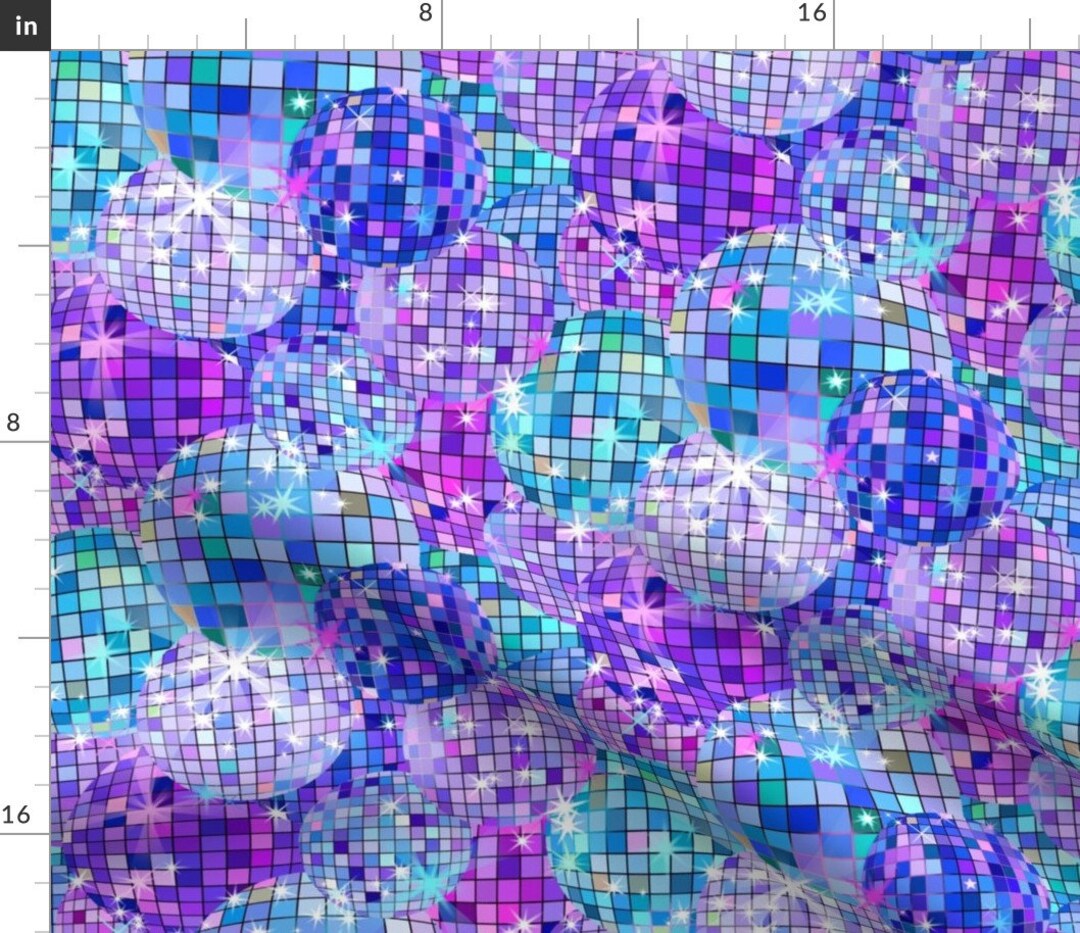 Mirror Ball Fabric Dazzling Disco Mirror Ball Lights by Designed_by