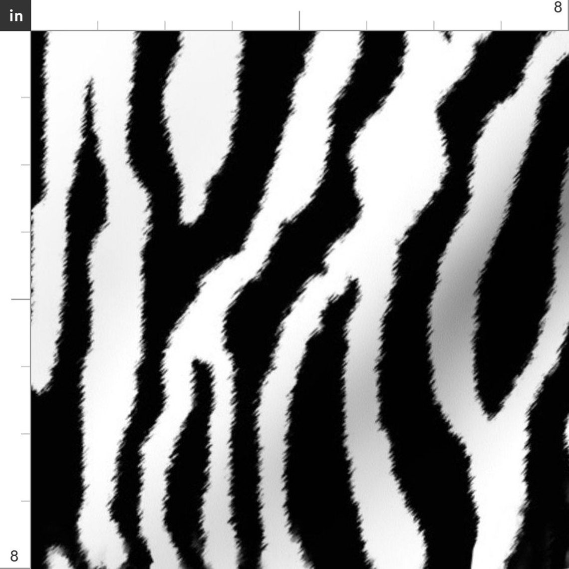 Zebra Fabric Zebra or White Tiger Stripes by Eclectic House Etsy