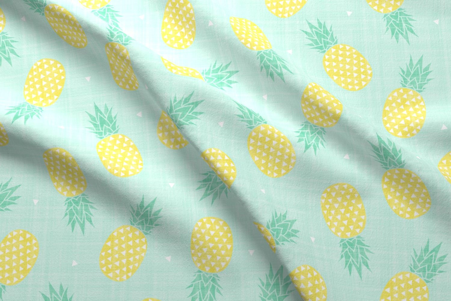 Pineapple Fabric Pineapples Texture Custom Fabric By Kimsa Etsy