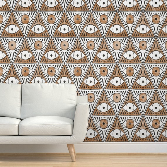 Magic Wallpaper Zodiac Magic Eye Copper Black And White By Etsy 日本