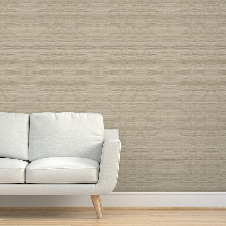 Natural Tan Texture Wallpaper Grasscloth in Natural by - Etsy