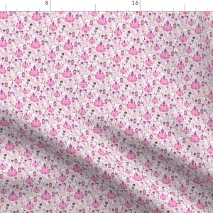 Princess Fabric - Princess Unicorn And Fairy Land Castle Magical Print For Girls Xs By Littlesmilemakers - Castles Fabric With Spoonflower