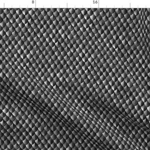 Scales Armor Fabric - Plain Scales Armor Black By Wickedrefined - Cosplay Costume Armor Medieval Cotton Fabric By The Yard With Spoonflower