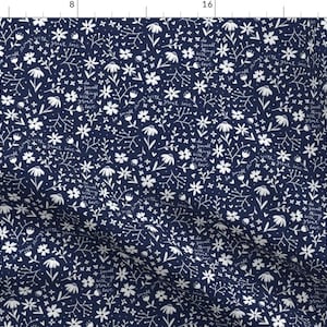 Floral Catholic Fabric - Mother Teresa Do Small Things With Great Love By The Little Rose Shop - Cotton Fabric by the Yard with Spoonflower