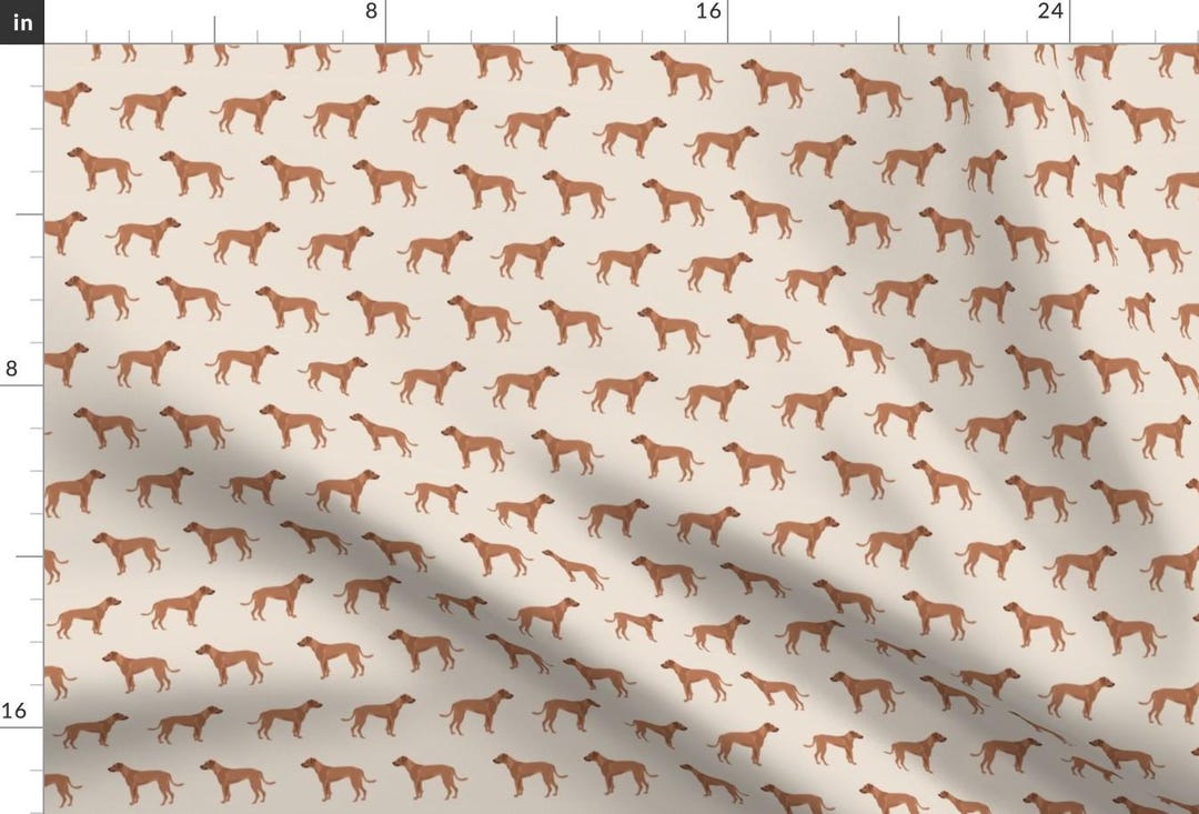 Rhodesian Ridgeback Fabric - Rhodesian Ridgeback Dog Tan by Petfriendly ...