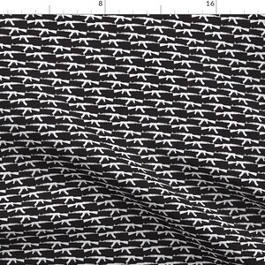 Gun Fabric Guns White on Black by Weebeastiecreations Gun | Etsy
