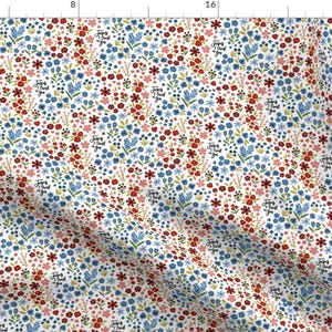 Religious Fabric - Jesus Floral Small by thelittleroseshop -  Jesus Floral Flowers Catholic Christian Fabric by the Yard by Spoonflower
