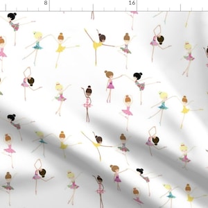 Girls Ballet Fabric - Born To Dance The Ballet By Babyancestree - Girls Ballet Nursery Decor Cotton Fabric By The Yard With Spoonflower