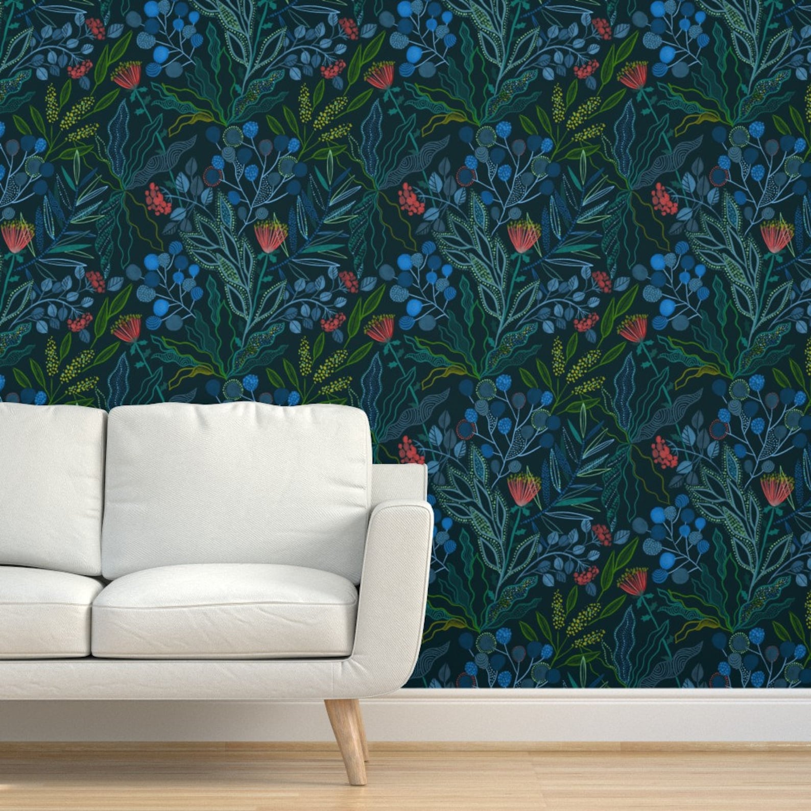 Australian Floral Wallpaper Botanical Australian Flora Etsy