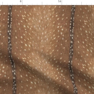 Fawn Fabric - Deer Hide Fabric By Willowlanetextiles - Fawn Cotton & Upholstery Fabric By The Yard With Spoonflower