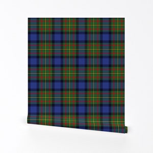 Maclaren Tartan Plaid Wallpaper - Maclaren Tartan By Weavingmajor - Custom Printed Removable Self Adhesive Wallpaper Roll by Spoonflower