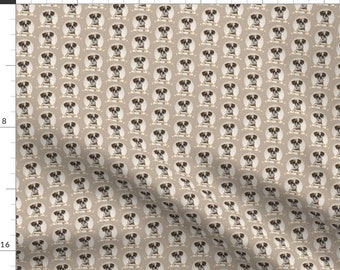 Boxer Dog Breed Fabric - Boxer By Pateisen - Boxer Dog Breed Brown Gray Plaid Pet Puppy Cotton Fabric By The Yard With Spoonflower