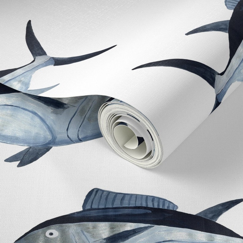 Tuna Fish Wallpaper Bluefin Tuna by Arwenartanddesign - Etsy