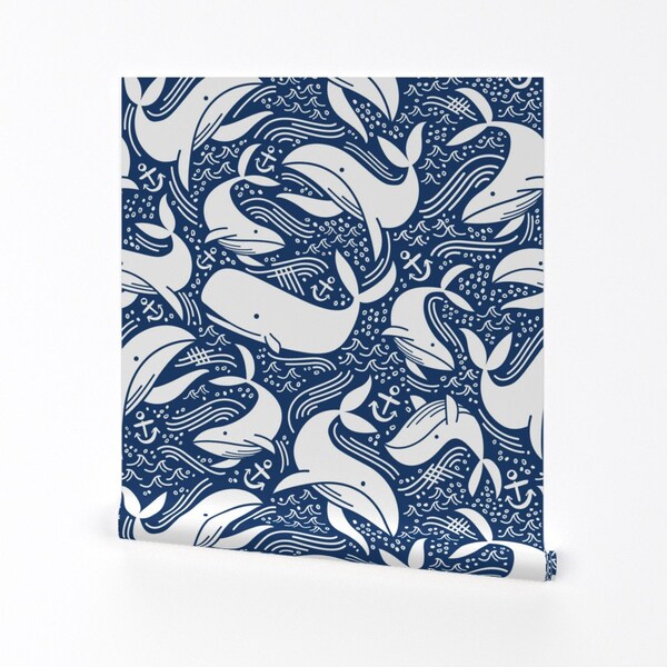 Nautical Wallpaper for Nursery Etsy