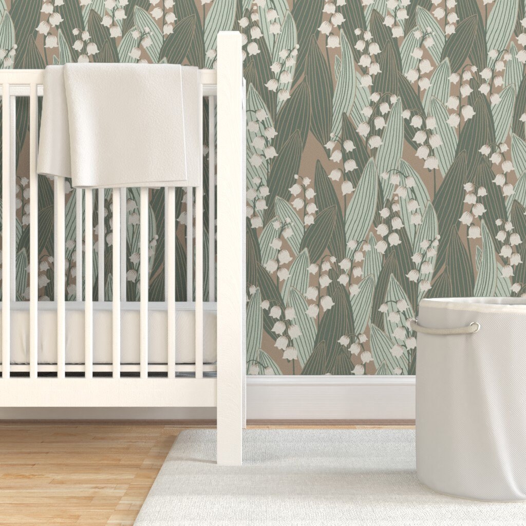 Lily of the Valley Wallpaper Lily of the Valley by Simut | Etsy